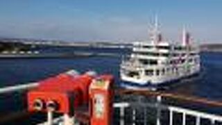 桜島港フェリーターミナル 人生初の車と一緒のフェリー乗船