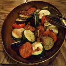 シンプルな野菜のグリル