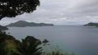 海峡と加計呂麻島の絶景