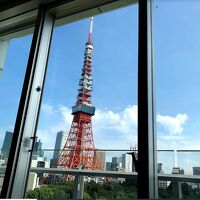 部屋からの東京タワーの眺め
