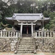 上田柏山作の彫物がある神社です。