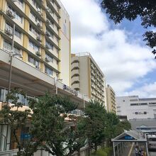 北館前のバスターミナル