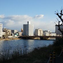 鏡川と潮江橋