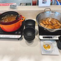 朝食で肉吸い＆おでん