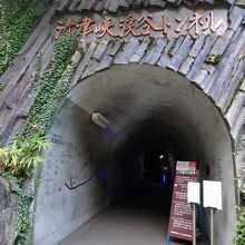 ここがトンネルの入口