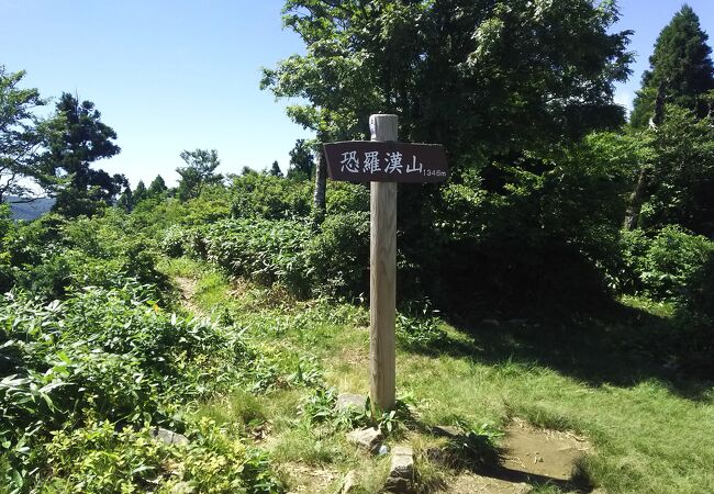 広島県最高峰から、木漏れ日のブナの原生林を歩く。