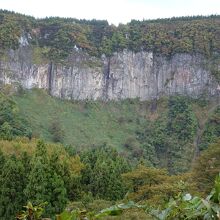 柱状節理の石落とし