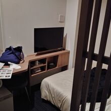 部屋は機能的なつくり。