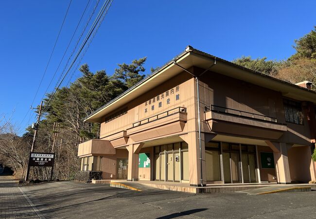 バス停は本栖湖レストハウス前