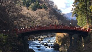日本三奇橋の1つで日光観光の玄関口