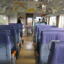 短区間ながら、クロスシートを楽しみました