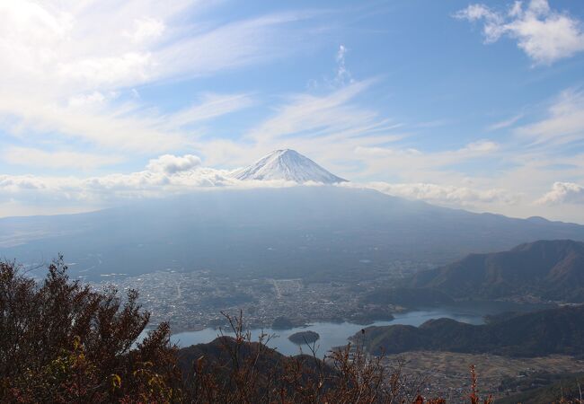 河口湖越しの富士山が見たくて。