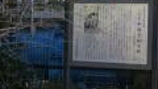 高橋を渡った先にあります。