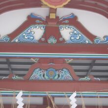 美しい蟇股。これも護国神社の魅力の一つです。