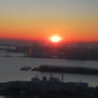 ハーバービューから見る日の出