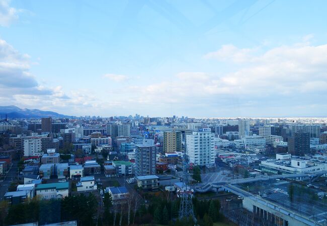札幌の景色を眺める