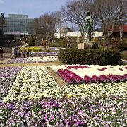 世界中の草花を集めた広い植物園。ゆっくりとくつろげる。