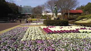 世界中の草花を集めた広い植物園。ゆっくりとくつろげる。