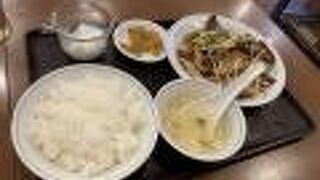 ニラレバー炒め定食！