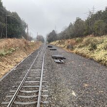 小谷野信号場跡