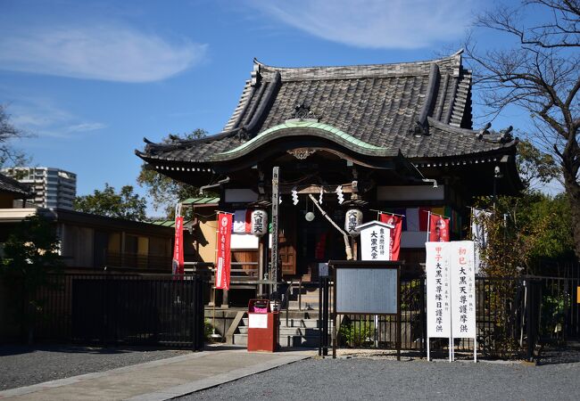 豊臣秀吉が大切にしていたという大黒天像を祀る堂