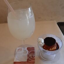 レモネードとプリン