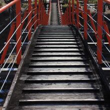 吊橋の上の景色でこんなの、あり？