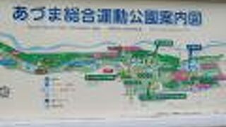 福島市郊外の運動公園