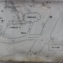 バス停にあった案内図　これはちょっとわかりにくい