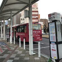 別府駅西口のロータリー