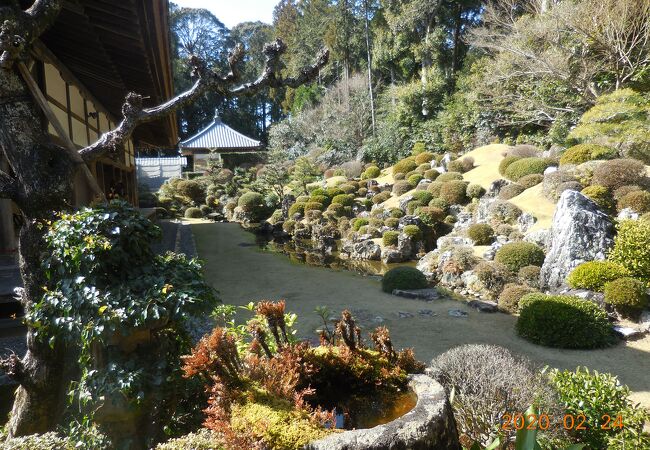 国指定名勝の龍潭寺庭園。