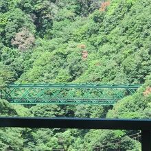 出山信号場から見下ろす出山の鉄橋