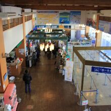 道の駅の中です