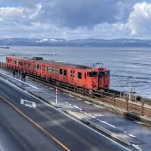 道の駅のテラスから撮影しました