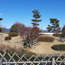 敷地内の日本庭園