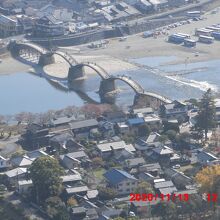 錦帯橋を眼下に望む