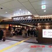 ＪＲ京都駅の新幹線側（八条口）