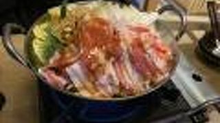 豚キムチ鍋を飲み放題で！