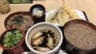 温かいつゆが甘い