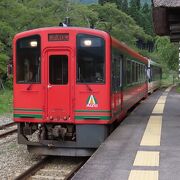 西若松からが会津線ですが、会津若松駅に乗り入れています