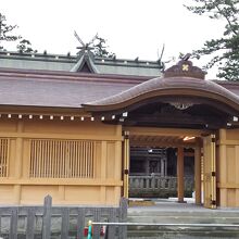 阿蘇神社の拝殿。