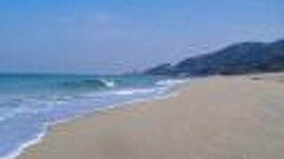 屋久島では数少ない貴重な浜辺の永田いなか浜