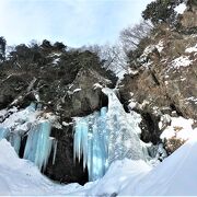 冬の絶景☆クリスタルの氷瀑　”庵滝”