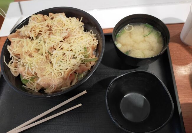 サービスエリアで「すた丼」が食べられます。