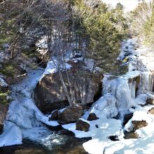 2月の竜頭の滝　凍っています