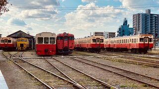 千葉県の房総半島の里山を走るローカル列車