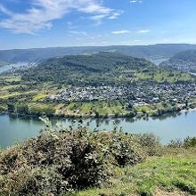 ライン川の大蛇行、絶景です