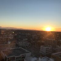 駿河湾からの日の出が見れました。部屋に寄るかもしれませんが。