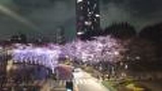 イルミネーションで台無し、、、