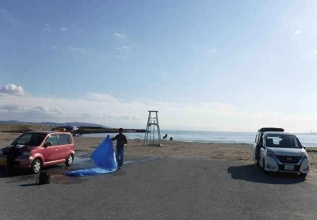 富津岬の海水浴場